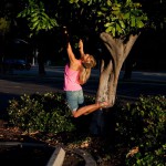 Marketa pechova and a pink sunset