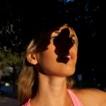 Marketa pechova and a pink sunset