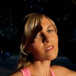 Marketa pechova and a pink sunset