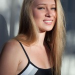 Kerstin dorsia on the swim team