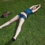 Lindsay bare walks in the park