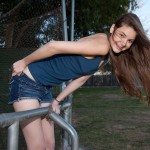 Lindsay bare walks in the park