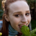 Sarah rupe in the garden