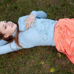 Sarah rupe in the garden