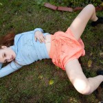 Sarah rupe in the garden