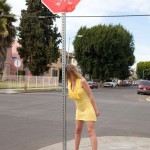 Bailey helen in yellow and heels