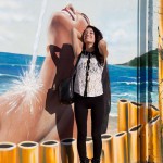 Delia castillo black tights and sun