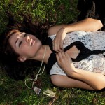 Delia castillo black tights and sun