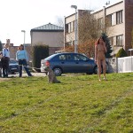 In a residential area