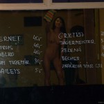 Next to a road and cleaning