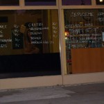 Next to a road and cleaning