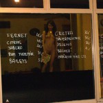 Next to a road and cleaning