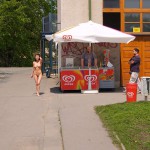 At and around a central leisure area