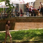 At and around a central leisure area