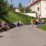 At and around a central leisure area