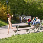 At and around a central leisure area