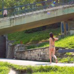 At and around a central leisure area