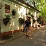 At and around a central leisure area