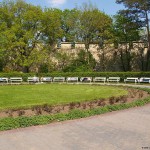 At and around a central leisure area