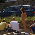 Talking up passers by