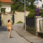 Talking up passers by