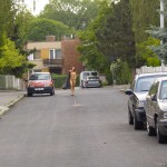 Talking up passers by