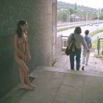 On a railway and pedestrian