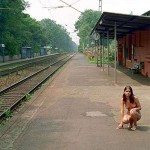 On a small railway station