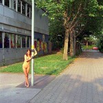 On the streets of a residential area