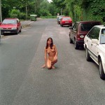 On the streets of a residential area