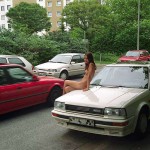 On the streets of a residential area