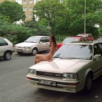 On the streets of a residential area