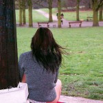 In a forest and the park next to it