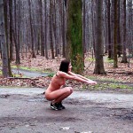 In a forest and the park next to it