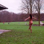 In a forest and the park next to it