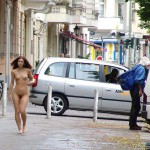 On a small street in the center of Berlin