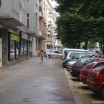 On a small street in the center of Berlin