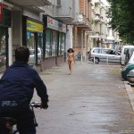 On a small street in the center of Berlin