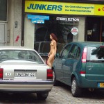 On a small street in the center of Berlin