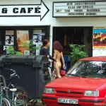 On a small street in the center of Berlin