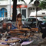 On a small street in the center of Berlin