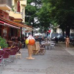 On a small street in the center of Berlin