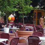 On a small street in the center of Berlin