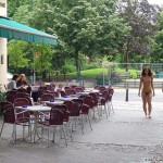 On a small street in the center of Berlin