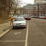 At the main entrance of the zoo