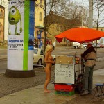 At the main entrance of the zoo