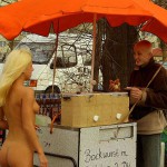 At the main entrance of the zoo