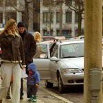 At the main entrance of the zoo