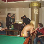 At the billiard club