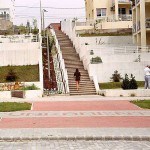 In a residential and shopping area